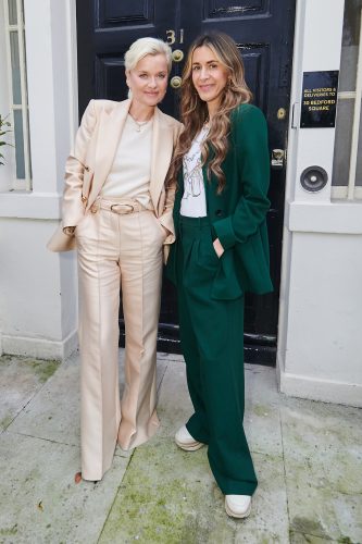 Dr Barbara Sturm and Astrid Joss outside the Vogue College of Fashion